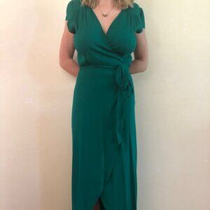 Reformation Emerald Wrap Dress